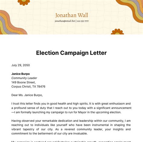 Election Letter of Intent .